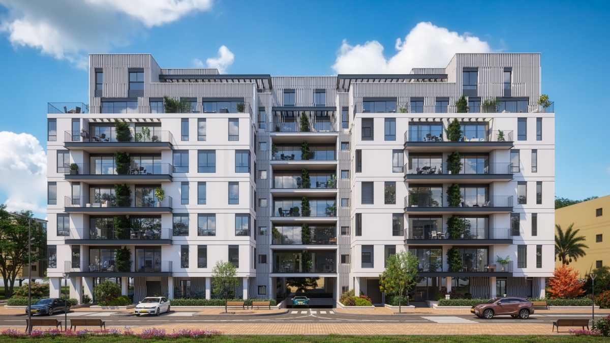 פרויקט HAGADA של חברת פרשקובסקי בתל אביב. הדמיה: סנאפשוט כהן